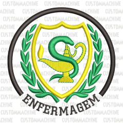 MATRIZ DE BORDADO ENFERMAGEM 01 REDONDO