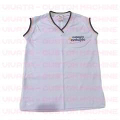 REGATA BRANCA MACHAO FEMININA BABYLOOK