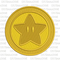 MATRIZ DE BORDADO MOEDA MARIO BROSS