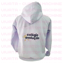 BLUSA DE MALHA GAUCHA BRANCA COM ZIPER - comprar online