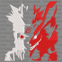 MATRIZ DE BORDADO NARUTO X KURAMA
