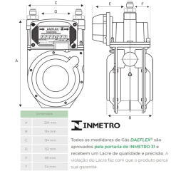 Medidor De Gás Daeflex G 2.5 na internet