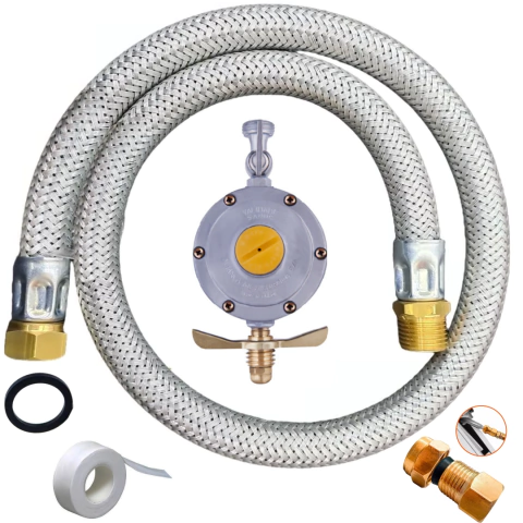 Kit Instalação a Gás Botijão Glp 13Kg Regulador Aliança 2Kgh