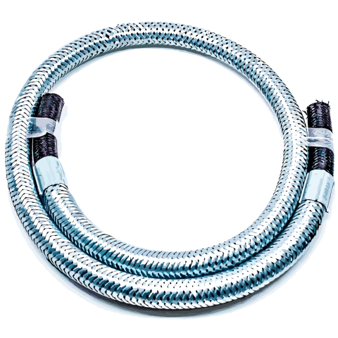 Flexivel Metalico Prata 1/2 Bico 3/8 X Bico 3/8 (Veja Tamanhos Nas Variações)