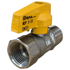 Registro Gás Reto Macho NPT x Fêmea NPT (Veja Roscas Nas Variações) na internet