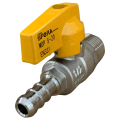 Registro De Gás Reto Rosca 1/2 Npt Macho X 3/8 Bm na internet