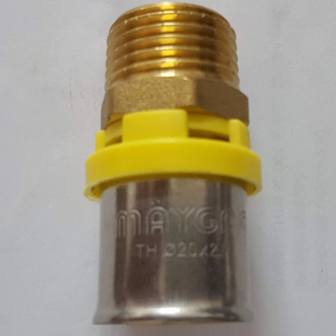 Conector Prensar x Rosca Macho Para Gás - Maygás (Veja Milimetros e Roscas Nas Variações)