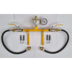 Kit Central 2 P-13 c/ Regulador de alta pressão com valv. alavanca