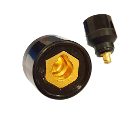 Acople ADAPTADOR/REDUCTOR 1/4 vuelta bronce Hembra 12mm / Macho 9mm - comprar online