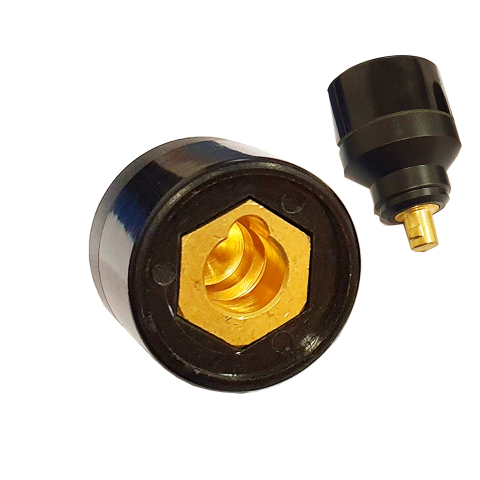 Acople ADAPTADOR/REDUCTOR 1/4 vuelta bronce Hembra 12mm / Macho 9mm - comprar online