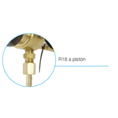Válvula Regulador de CO2 ARGENFLOW a Pistón R18 AF2150 - comprar online