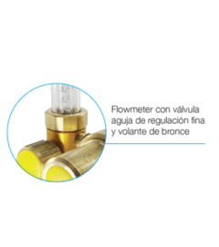 Válvula Regulador de Argón ARGENFLOW a Pistón R18 C/flow. AF2860 en internet