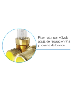 Válvula Regulador de CO2 ARGENFLOW a Pistón R18 C/flow. AF2850 en internet