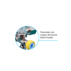 Válvula Regulador Mini c/flow Argón/Atal ARGENFLOW AF5860 - SOLDANET