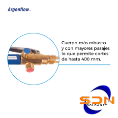 Soplete Cortador 3 Caños ARGENFLOW AF7000A C/arrestallamas - SOLDANET