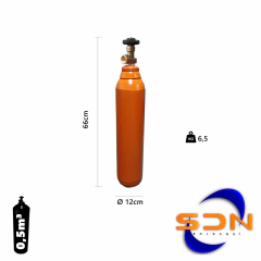 Cilindro 0,5m³ 3.3Lts. 2.5Kg R075. D114 P/gas Sello Iram - comprar online