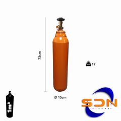 Cilindro 1m³ 6.6Lts. 5kg R075. D140 P/gas Sello Iram - comprar online