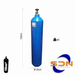 Imagen de Cilindro 10m³ 51Lts. 50kg R075. D244 P/gas Sello Iram