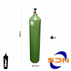 Cilindro 10m³ 51Lts. 50kg R075. D244 P/gas Sello Iram
