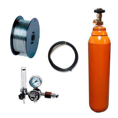 Combo MIG ALUMINIO Cilindro Argón + Regulador + Alambre 4043 x2kg + Liner teflón - comprar online
