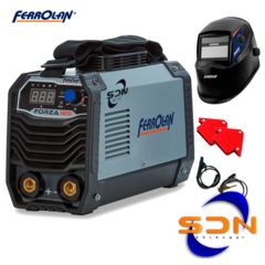 Soldadora Inverter FERROLAN FORZA 185 (2en1) + COMBO