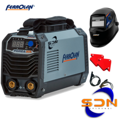 Soldadora Inverter FERROLAN FORZA 205 (2en1) + COMBO