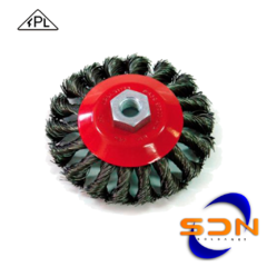Cepillo FPL Cónico Trenzado Diam. 115 Eje M14 (THC1115)