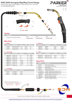 Porta tubo de contacto M6 360 - SOLDANET