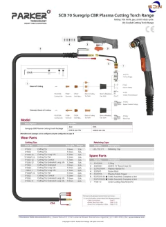 Torcha Plasma PARKER Modelo CB70 - comprar online