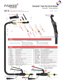 Torcha TIG PARKER SUREGRIP SGT18 - comprar online