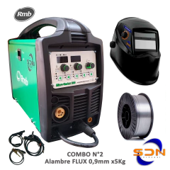 Soldadora MIG RMB MICRO-VERTEX 210 + COMBO Máscara + Regulador o Flux x5kg - SOLDANET