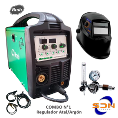 Soldadora MIG RMB MICRO-VERTEX 210 + COMBO Máscara + Regulador o Flux x5kg - comprar online