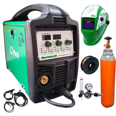 Soldadora MIG RMB MICRO-VERTEX 210 + COMBO Cilindro Atal + Regulador + Alambre - comprar online