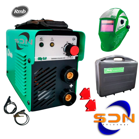 Soldadora Rectificador RMB CITY 3.0 + COMBO Máscara + Maletín + Escuadras - comprar online
