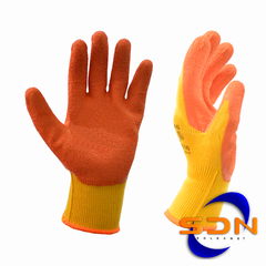 Guante Tejido Algodón cob.Latex Rugoso