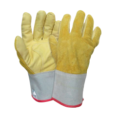 Guante Americano Vaqueta con dorso Descarne SEGOD (Cértificado) - comprar online