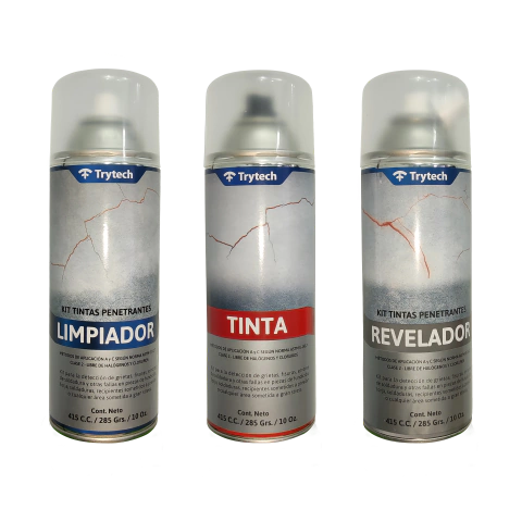 KIT TINTAS PENETRANTES para detección de fugas TRYTECH 415cm³ - comprar online