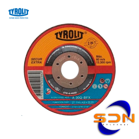 Disco de Desbaste TYROLIT 114*4.8*22