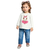 Blusa infantil manga longa brilhos coelhinho off white Kyly 729 na internet