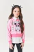 Conjunto infantil panda rosa e preto Cinti 12372 na internet