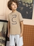 Conjunto infantil camiseta suedine art e bermuda moletom canelado Charpey 18087 - comprar online
