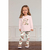 Conjunto infantil inverno flores rosa Milon 758 na internet