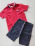 Conjunto infantil vermelho Milon 13265