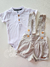 Conjunto bebê batizado bege Charpey 26605