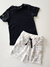 Conjunto infatil e teen suedine preto Charpey 26686
