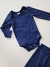 Conjunto bebê body malha térmica azul Alenice 42891 - comprar online