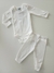 Conjunto bebê body malha térmica branco Alenice 42891