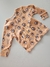 Cardigan bebê suedine leão laranja Alenice 42831