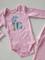 Conjunto bebê manga longa dino rosa Alenice 42859 - comprar online