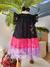 Vestido infantil festa lovely butterfly neon 220